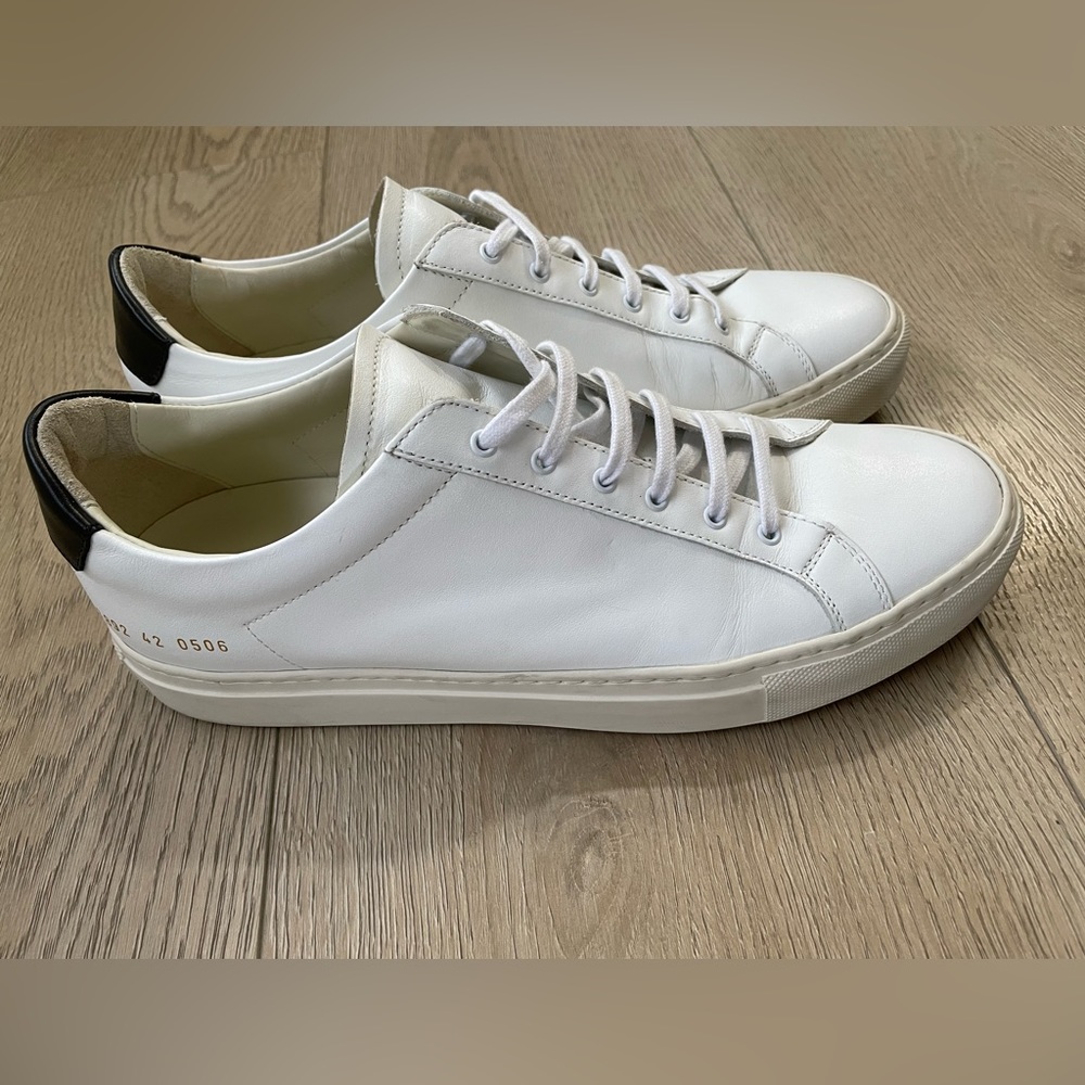 Common Projects Retro leather Low top sneakers white womens 42 12 mens 44 10.5